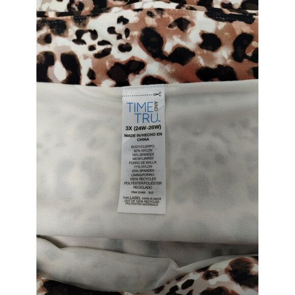 Time and Tru Womens 3X Watercolor Cheetah High Waist Mix and Match Bikini Bottom - Picture 5 of 5